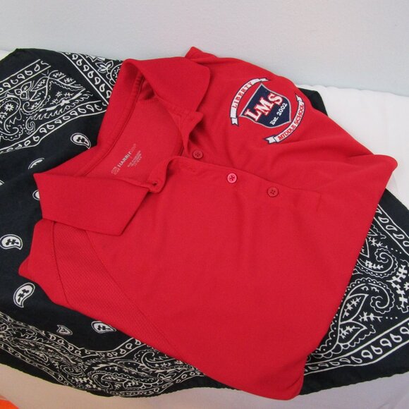 Harriton Liberty Middle School Hillsborough County Florida Red Polo Shirt - Picture 7 of 10